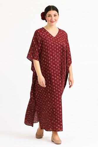 Free size kaftan tunic dress - tunic,