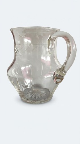 Vintage cut glass water - cut,