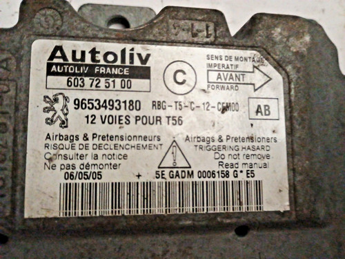 Peugeot 307cc airbag - srs, ecu