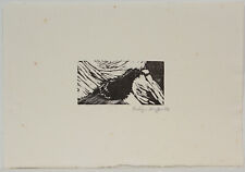 Evelyn Dufour, etching, autographed, from 1982