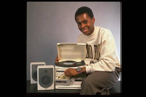 Presenter andi peters with - tv,