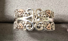 Clogau Kensington ring size L silver and rose gold