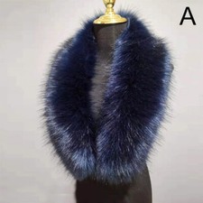 Womens Men Faux Fur Scarf Neck