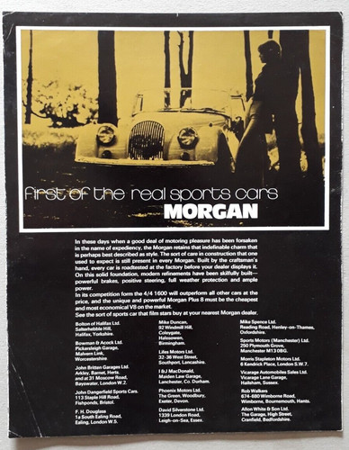 Morgan plus 8 - plus, brochure