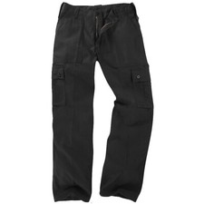 MENS BLACK COMBAT TROUSERS