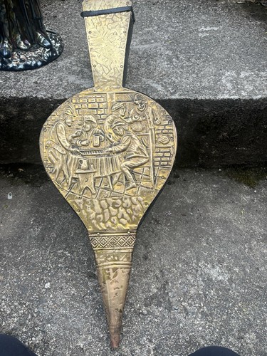 Antique brass wood leather - brass,,