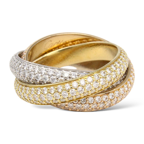 Cartier trinity pave - cartier, diamond