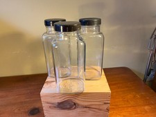 3 Vintage Glass Sweet Shop