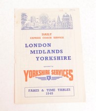 Bus Coach Timetable Leaflet