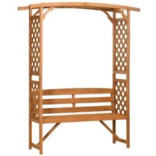Wooden Garden Arbour Bench with Trellis Seat for Vines Climbing Plants Outdoor