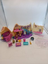 RARE Disney Snow White And The Seven Dwarfs Cottage Playset Polly Pocket Style..