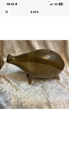 Studio pottery piggy - pottery,
