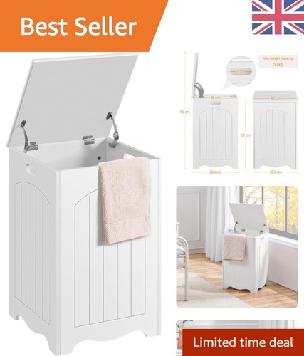 Elegant white wooden laundry - elegant,