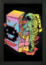 Space Arcade Framed Wall Art