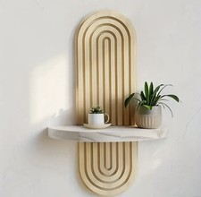 Modern Shelving Wood Wall Mounted Floating Wood Home Decor Art Deco Furniture