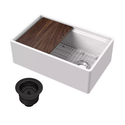 Nuie fire clay kitchen - clay, sink