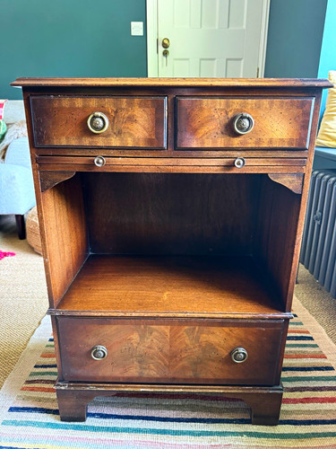 Sutcliffe wooden brown bedside - sutcliffe,