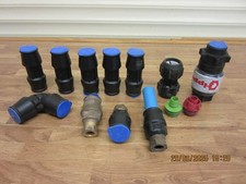 Water Pipe Connectors. Connectors for 25mm Blue MDPE Water Pipe. 