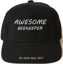 AWESOME BEEKEEPER PERSONALISED BASEBALL CAP HAT XMAS GIFT