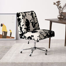 Home Office 360° Swivel Chair Velvet Computer Desk Chairs Adjustable Height Seat