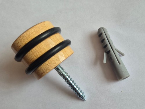 Wooden door stop - screw,