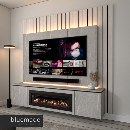 2400mm media wall furniture - tv,
