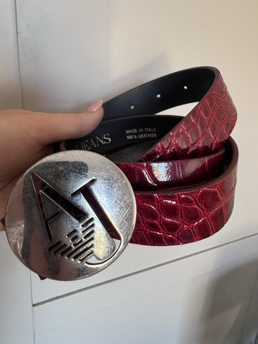 Armani jeans real leather - armani, belt