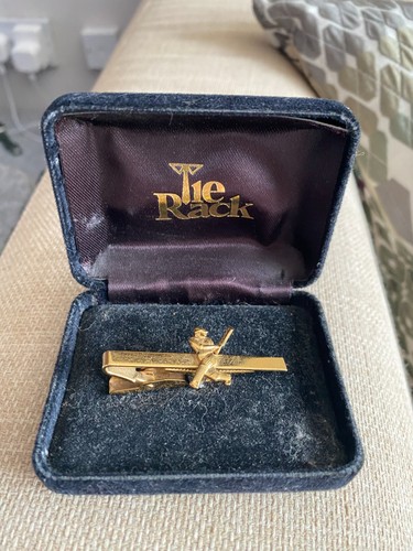 Stylish cricket theme tie pin - theme,