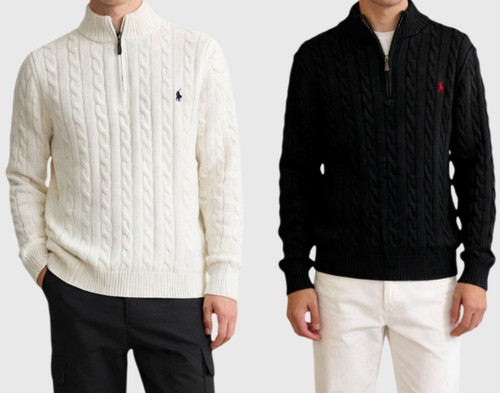 Ralph lauren quarter zip black - ralph,