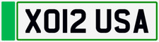 XL BIG USA 😎 PICK UP UTE TRUCK NUMBER THEME PRIVATE REGISTRATION PLATE XO12 USA