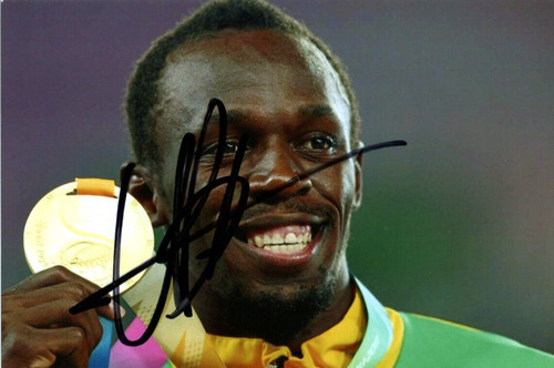 Athletics usain bolt - usain, signed