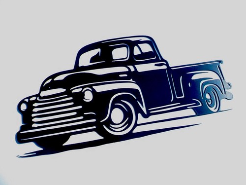 Pickup truck silhouette - pickup,