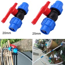 Stop Tap Valve 20mm 25mm In-Line Ball Valve Blue Water Pipe Coupler