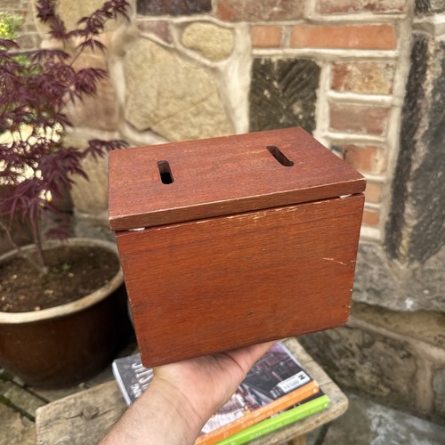 Vintage wooden box donation - vintage,