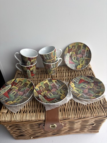 Espresso cup saucer set 4 - espresso,