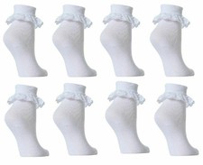 6x Pairs GIRLS SCHOOL COTTON
