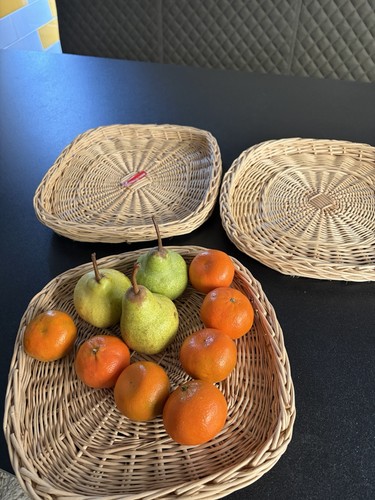 Bundle wicker trays new - wicker,
