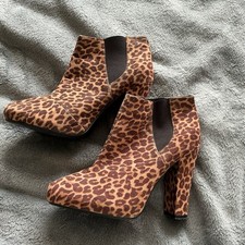 Leopard Print Block Heel