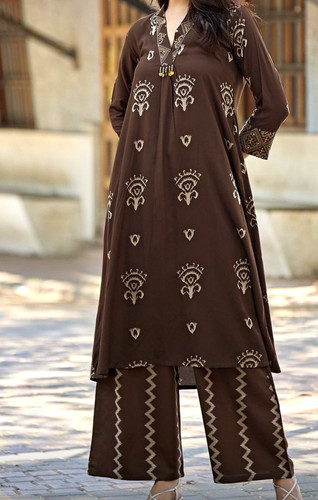 Women brown printed - brown, 100%