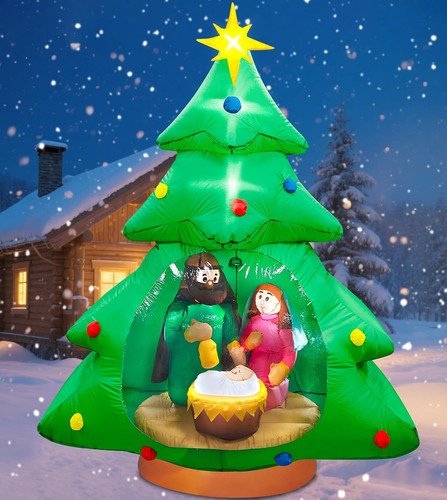 7ft inflatable nativity scene - 7ft,