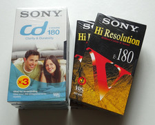 5x Sealed Blank SONY VHS Video