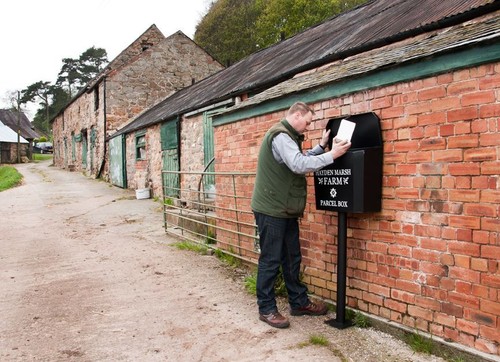 Large black secure - black, parcel