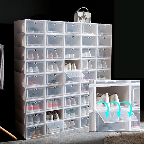 20pcs plastic shoe boxes - plastic,