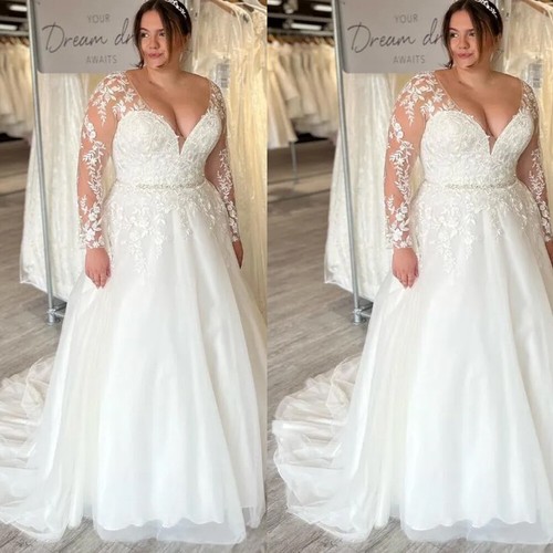 Plus size wedding dresses with - size,