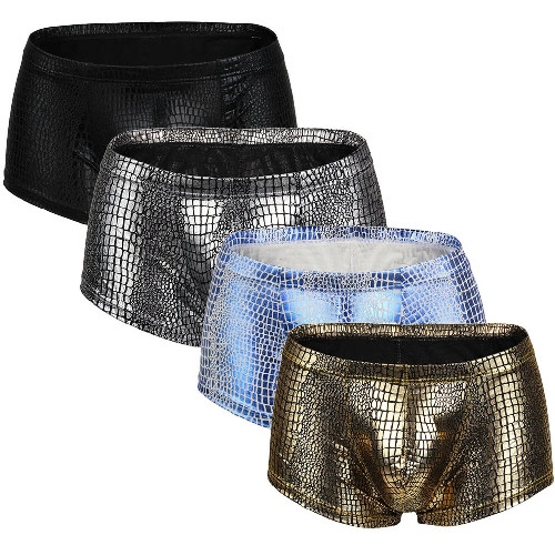 Mens metallic embossed snake - metallic,