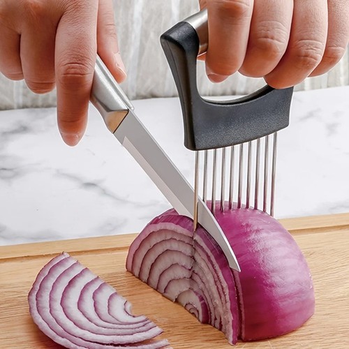 Stainless steel onion slicer - onion,
