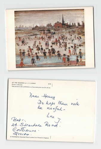 Vintage art postcard s - art, l.s