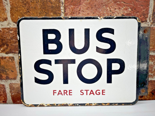 Vintage bus stop - vintage,