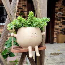 Cu-te Swing Face Planter Pot