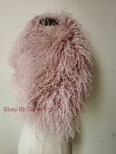 Real Mongolian Lamb Fur Scarf